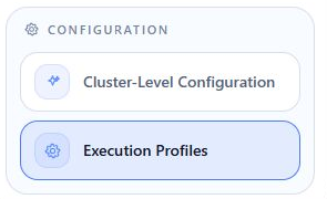 Configuration section with Execution Profiles selected