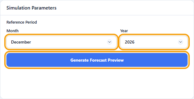 December 2026 and the forecast-preview action