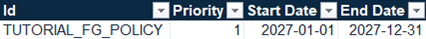 Open inventory-policy file with ID, priority, and effective dates