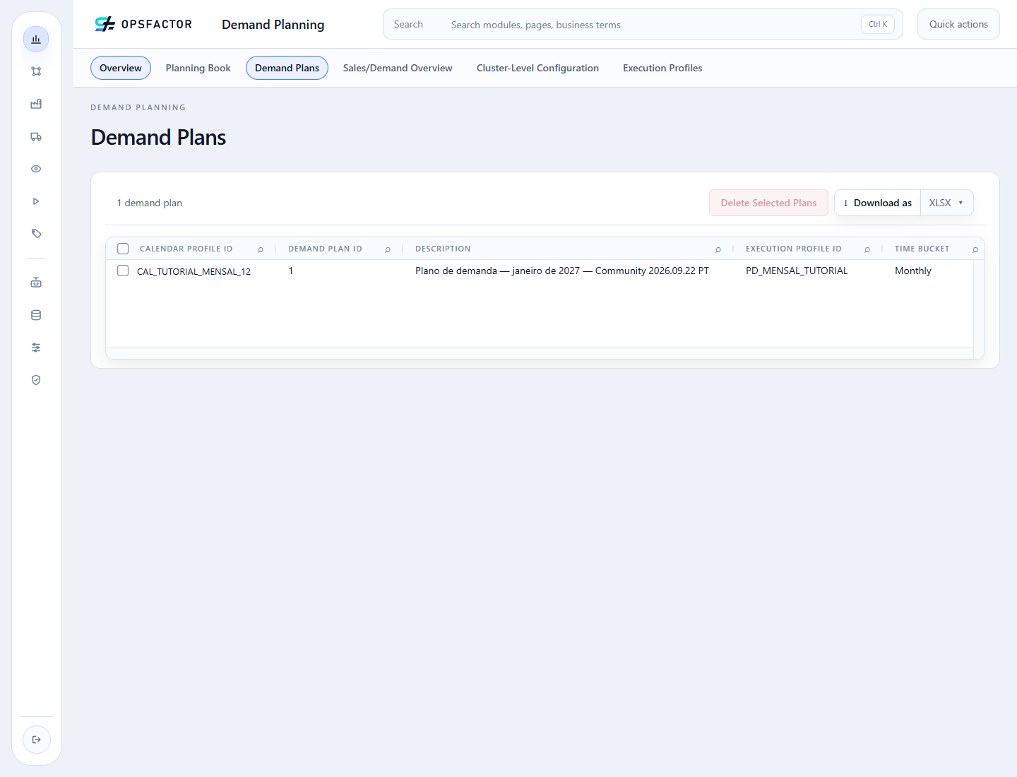 Persisted January 2027 Demand Plan